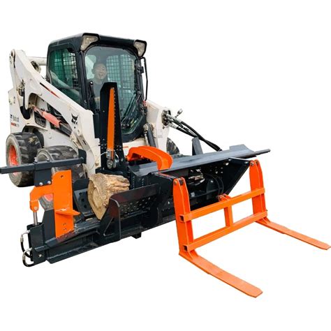 wood processor attachment for skid steer loader|skid steer mounted wood processor.